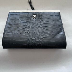 Christian Lacroix clutch with strap black like new